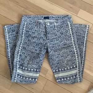 Mother Color Block Looker Jeans